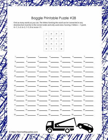 Boggle Game 28