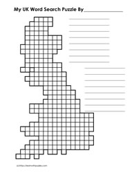 Word Search Template UK