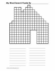 Word Search Template House 01