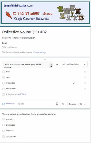 Collective Nouns Crossword-2