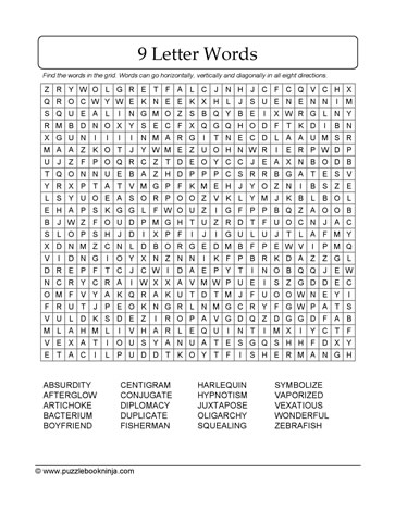 Word Search-9-Letters