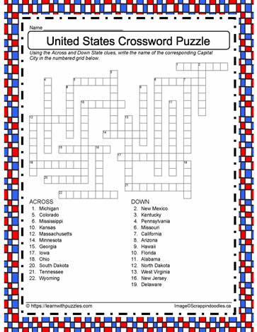 capital of new jersey crossword clue Lyndon Vernon