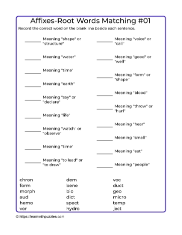 Root Words Matching-01