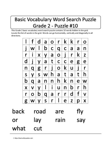 Basic Gr2 Vocab Word Search-10