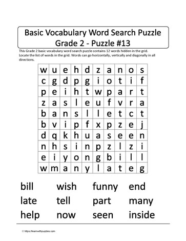Basic Gr2 Vocab Word Search-13