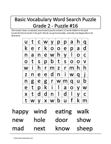 Basic Gr2 Vocab Word Search-16