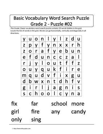 Basic Gr2 Vocab Word Search-02