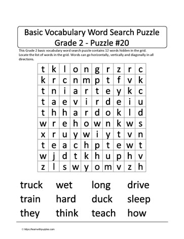 Basic Gr2 Vocab Word Search-20