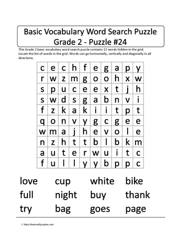 Basic Gr2 Vocab Word Search-24