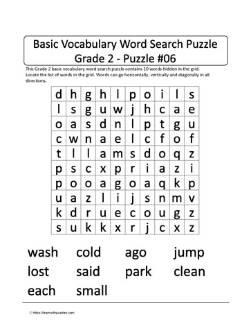 Basic Gr2 Vocab Word Search-06