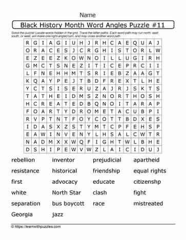 BHM Wordangle Puzzle-11