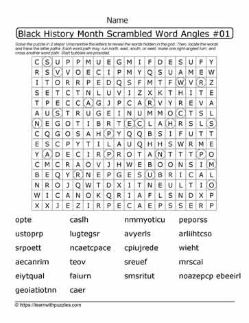 BHM Wordangle Puzzle-13