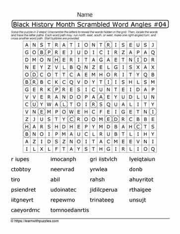 BHM Wordangle Puzzle-16