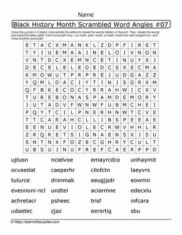 BHM Wordangle Puzzle-19