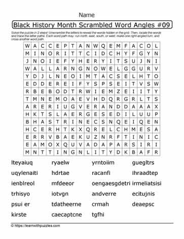 BHM Wordangle Puzzle-21