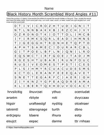 BHM Wordangle Puzzle-23