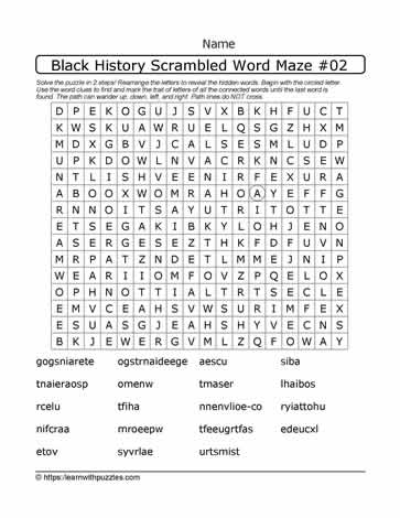 BHM Word Maze and Google Apps™ 16