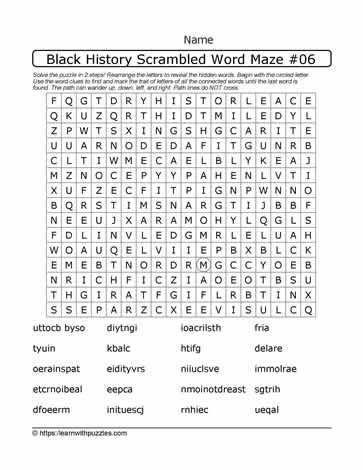 BHM Word Maze and Google Apps™ 20