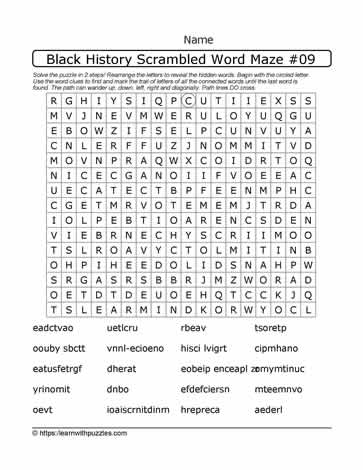 BHM Word Maze and Google Apps™ 23