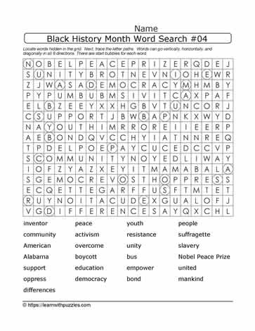 BHM Word Search Puzzle-04