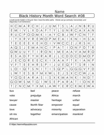 BHM Word Search Puzzle-08
