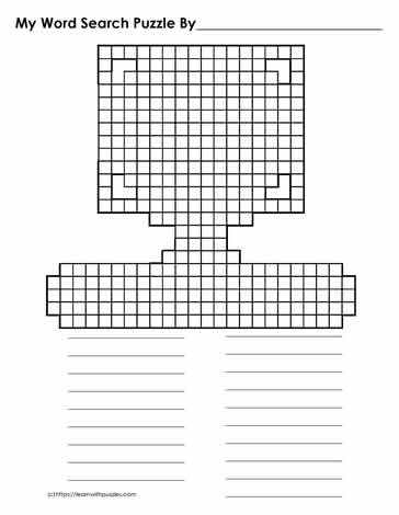 Word Search Template Computer