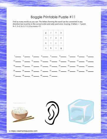 Boggle Game 11