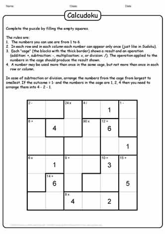 Calcudoku Puzzle-11