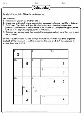 Calcudoku Puzzle-18