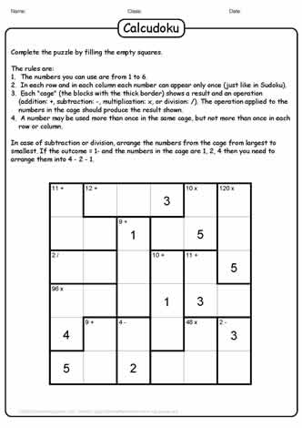 Calcudoku Puzzle-19