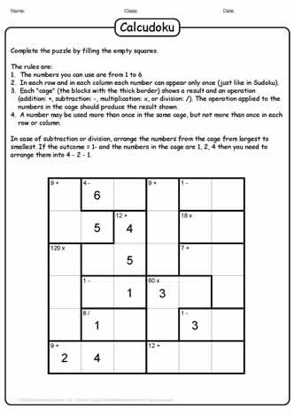 Calcudoku Puzzle-24