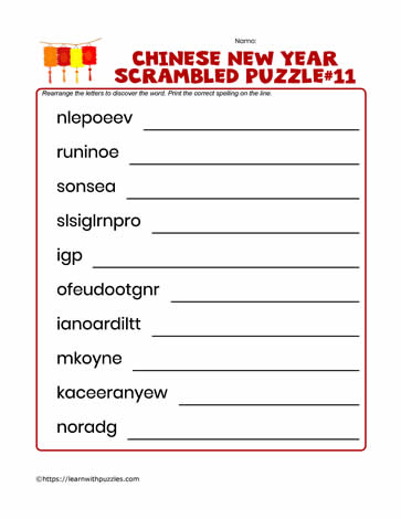 Scrambled Letters Puzzle-11