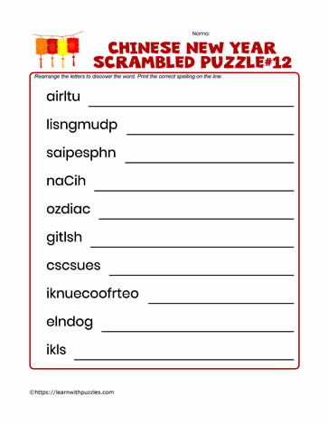 Scrambled Letters Puzzle-12