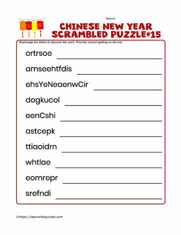 Scrambled Letters Puzzle-15
