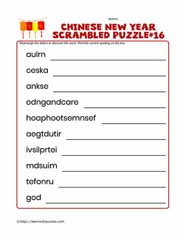 Scrambled Letters Puzzle-16