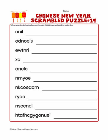 Scrambled Letters Puzzle-19