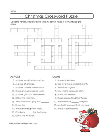 Christmas Crossword Google Quiz™ #03
