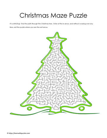 Christmas Puzzle Maze
