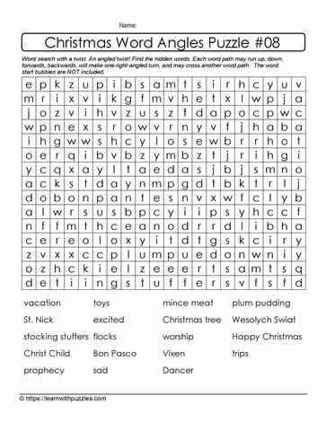 Christmas Word Angles #08