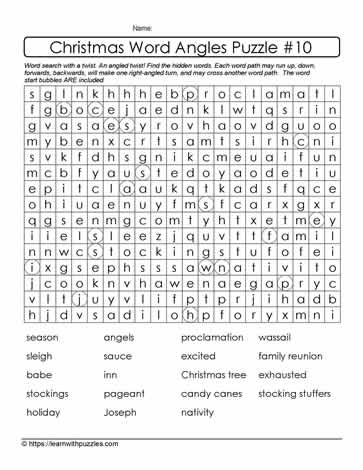 Christmas Word Angles #10