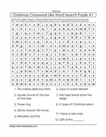 Crossword Word Search #01