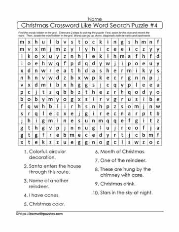 Crossword Word Search #04