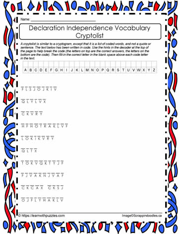 Declaration Cryptolist Puzzle #04