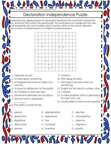 Declaration Independence Puzzle #02