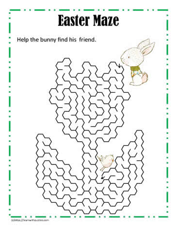Easter Maze Tulip Puzzle