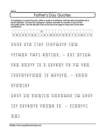 Cryptogram with Hint Puzzle