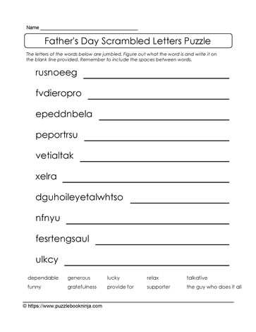 Father's Day Puzzle