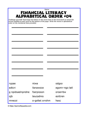 Alphabetical Order-04