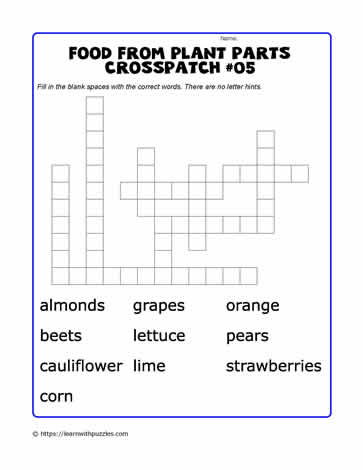 Food from Plant Parts Crosspatch#05