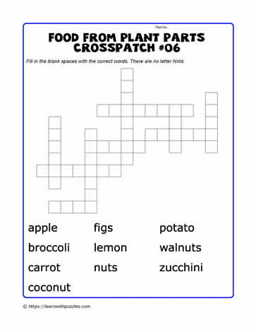 Food from Plant Parts Crosspatch#06